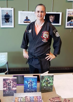 Me + Karate Uniform + Fake Books = First Author Event